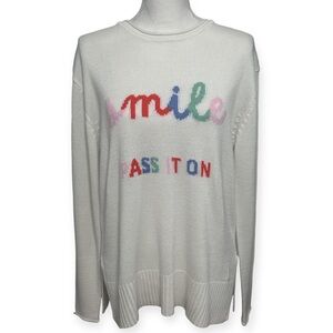 Boutique Smile Pass it On Long Sleeve Wool Crewneck Sweater NWT